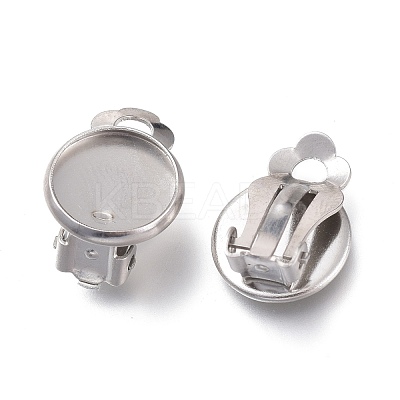 Tarnish Resistant 304 Stainless Steel Clip-on Earring Setting STAS-I166-33P-1