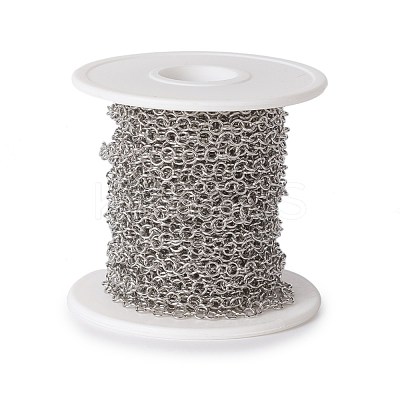 Tarnish Resistant 304 Stainless Steel Rolo Chains CHS-E016-02G-P-1