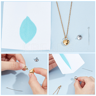 Stainless Steel Urn Ashes Necklace NJEW-CN0001-03G-1
