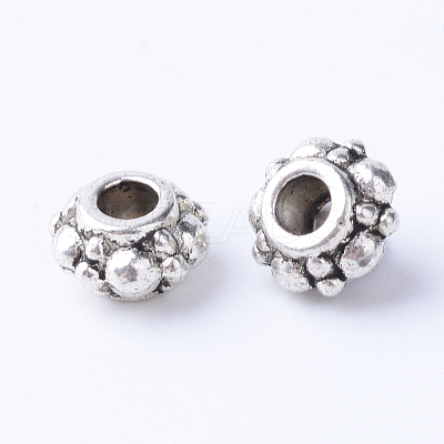 Tibetan Style Alloy Spacer Beads TIBE-Q063-56AS-RS-1