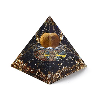Orgonite Pyramid Resin Energy Generators DJEW-D013-01A-1