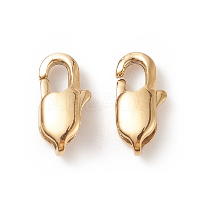 Ion Plating(IP) 304 Stainless Steel Lobster Claw Clasps LS-X-STAS-F094-05A-G-1