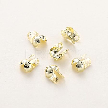 50Pcs Brass Bead Tips KK-WH0038-54B-KCG-1