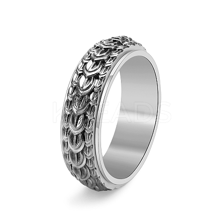 Rotatable Stainless Steel Finger Ring PW-WG50513-06-1