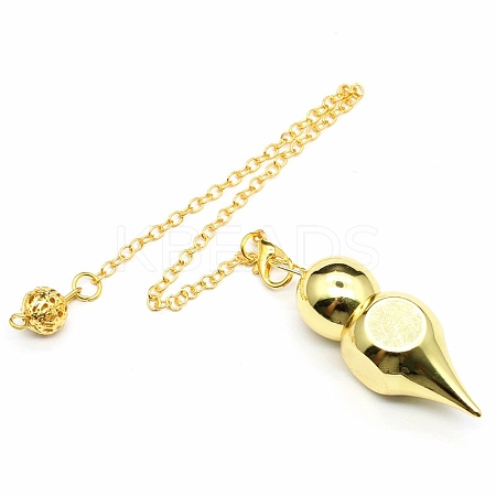 Brass Dowsing Pendulum Big Pendants PW-WG35883-01-1