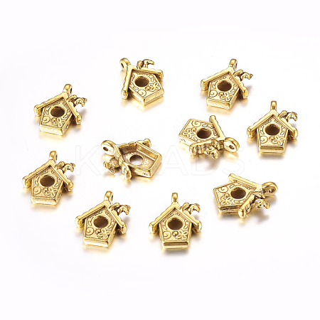 Tibetan Style Pendants TIBEP-EA11922YKG-AG-LF-1