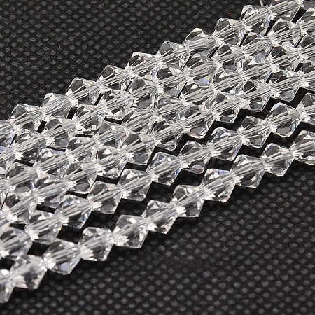 Imitate Austrian Crystal Bicone Glass Beads Strands GLAA-F029-3x3mm-13-1