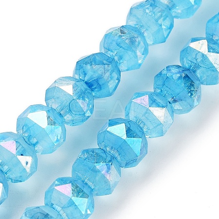 Baking Paint Glass Beads Strands GLAA-H032-05-02-1