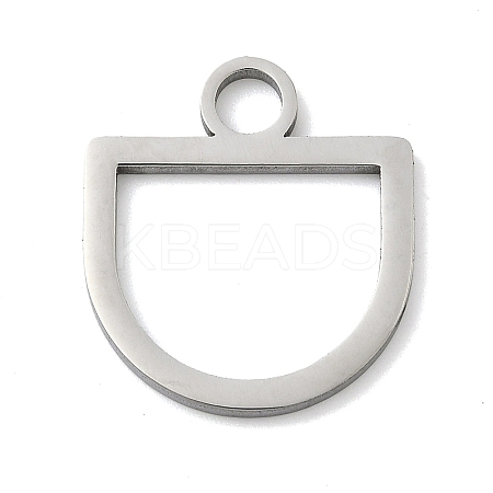 304 Stainless Steel Pendants STAS-P433-13B-P-1