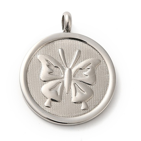 Non-Tarnish 304 Stainless Steel Pendants STAS-C086-06B-P-1