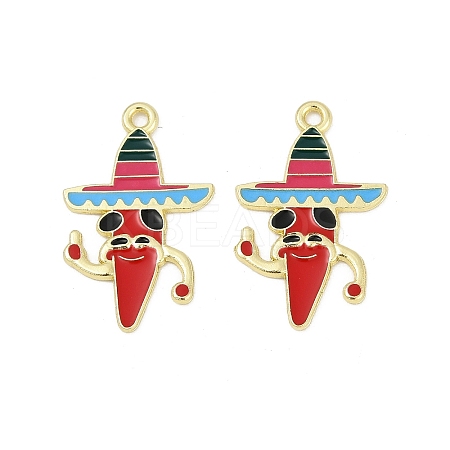 Cinco De Mayo Theme Alloy Enamel Pendants ENAM-V001-05A-G-1