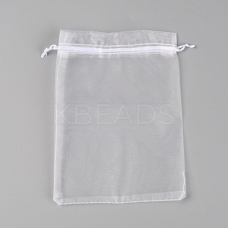 Rectangle Organza Gift Bags LS-OP-WH0012-06A-1