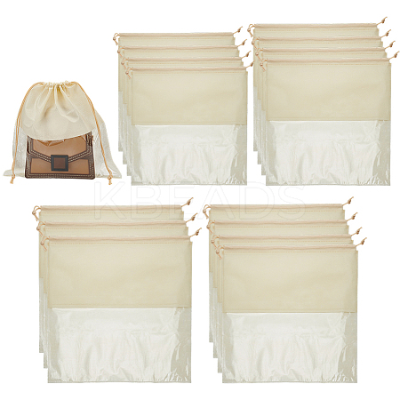 14Pcs 4 Styles Square Cloth Packing Pouches for Shoes ABAG-PH0001-60B-1