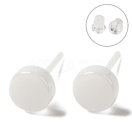 Hypoallergenic Bioceramics Zirconia Ceramic Stud Earrings EJEW-F340-05A-02-1