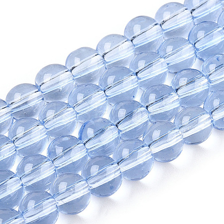 Transparent Glass Beads Strands GLAA-T032-T6mm-04-1