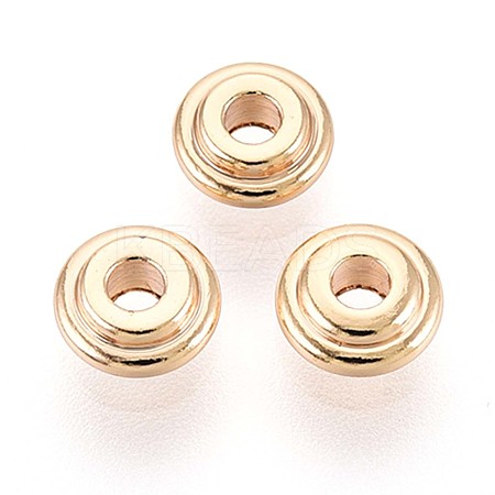Brass Spacer Beads KK-T075-59G-1