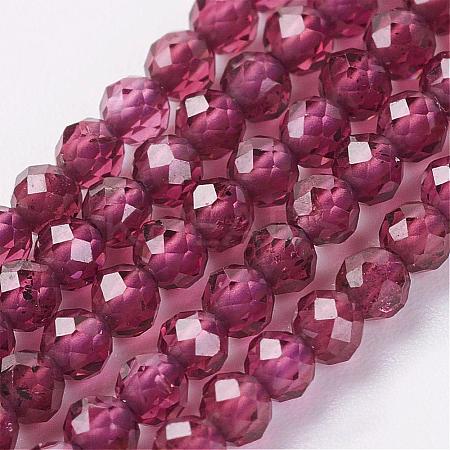 Natural Grade AA Garnet Bead Strand G-G680-04-1