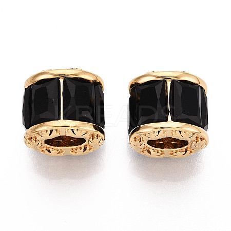 304 Stainless Steel and Glass Charms STAS-T071-04A-G-1
