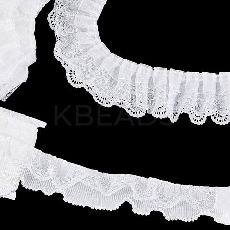 2 Styles Polyester & Chinlon Flower Ribbon OCOR-PH0004-59-1