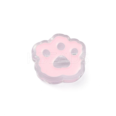 Transparent Acrylic European Beads OACR-CJC0006-03F-1