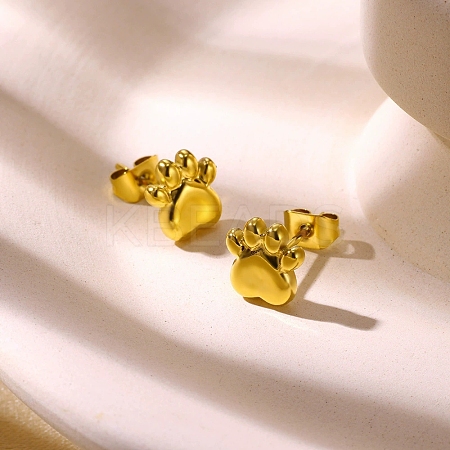 304 Stainless Steel Stud Earrings for Women LS-EJEW-Z092-01G-04-1
