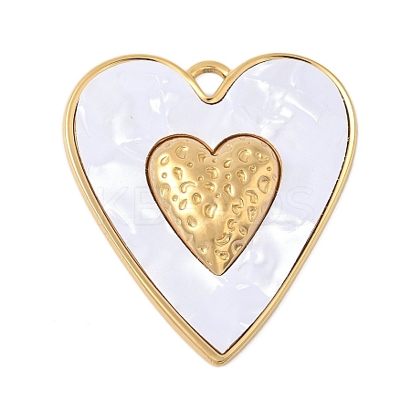 Opaque Acrylic Pendants STAS-P404-12G-01-1