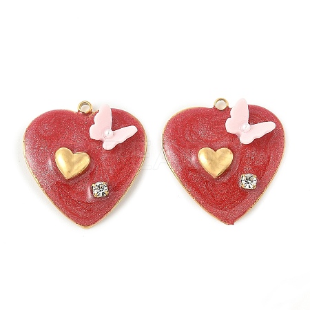 304 Stainless Steel Pendants STAS-C134-02G-1