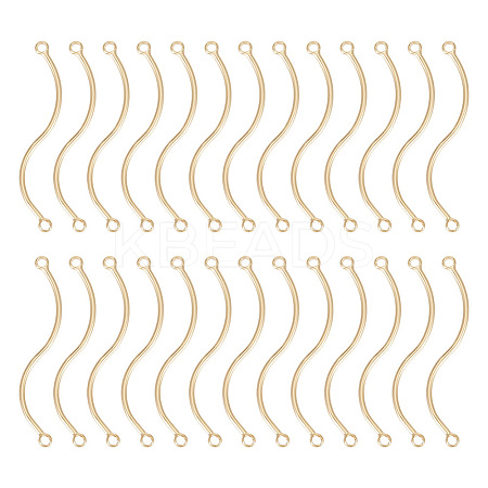 30Pcs Brass Connector Charms KK-GO0001-27-1