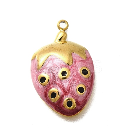 304 Stainless Steel Enamel Pendants STAS-Q347-07A-G-1