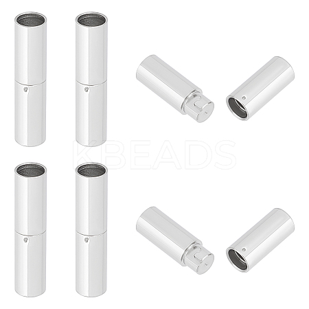 8 Sets 304 Stainless Steel Bayonet Clasps STAS-UN0037-38-1