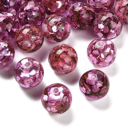 Transparent Resin with Paillette Beads LS-RESI-G110-02C-1