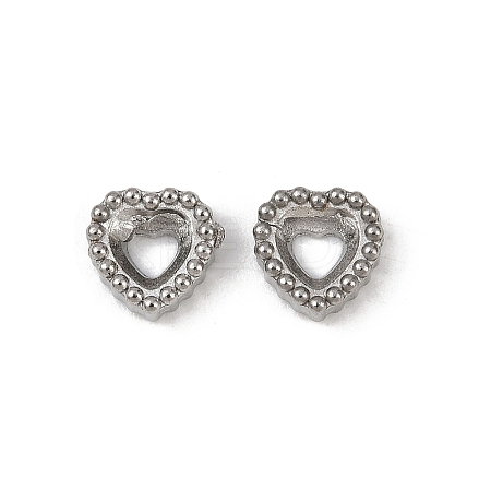 304 Stainless Steel Rhinestone Cabochon Settings STAS-G356-04P-03-1