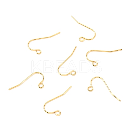 Brass Earring Hooks KK-F824-011G-1