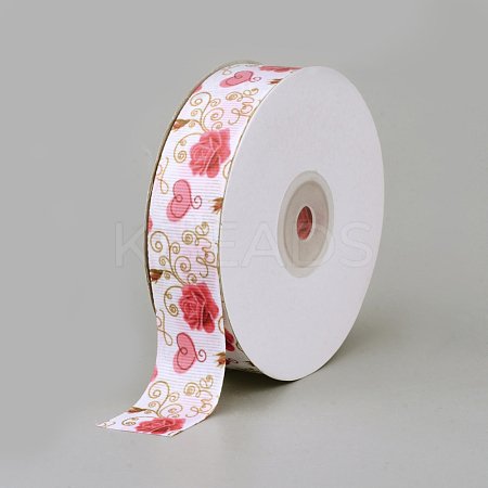 Printed Polyester Grosgrain Ribbon SRIB-Q019-F003-1