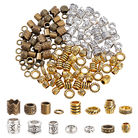 Tibetan Style Alloy Beads PALLOY-NB0001-54-1