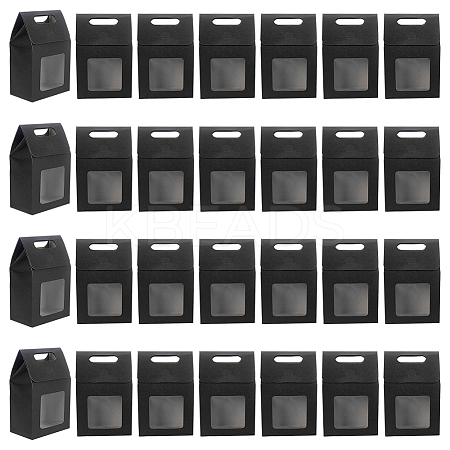 Rectangle Paper Storage Gift Boxes with Clear Window CON-WH0095-60-1