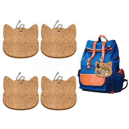 4Pcs Cork Pendant Decoration KEYC-PB0001-02E-1