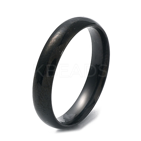 Ion Plating(IP) 304 Stainless Steel Flat Plain Band Rings STAS-I160-C-16mm-B-1