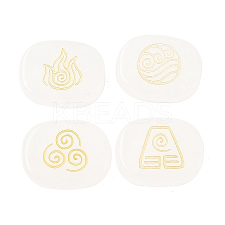 4Pcs 4 Styles Natural Quartz Crystal Display Decorations G-F786-02B-08-1