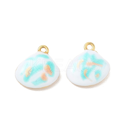 304 Stainless Steel Enamel & Glitter Powder Pendants STAS-Q119-04G-05-1