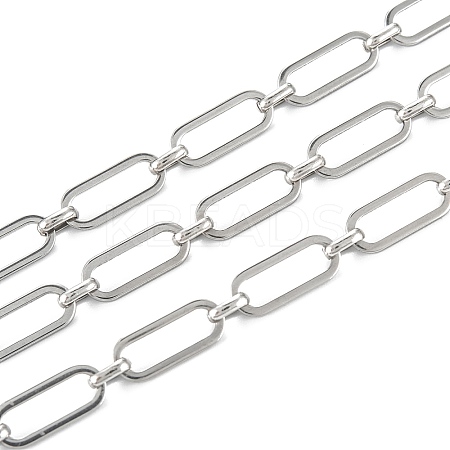 Tarnish Resistant Handmade 304 Stainless Steel Link Chains LS-CHS-M004-01P-1