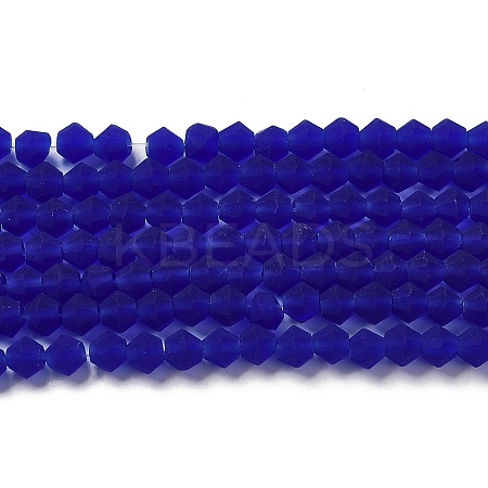 Imitate Austrian Crystal Frosted Glass Beads Strands EGLA-A039-T3mm-MD06-1
