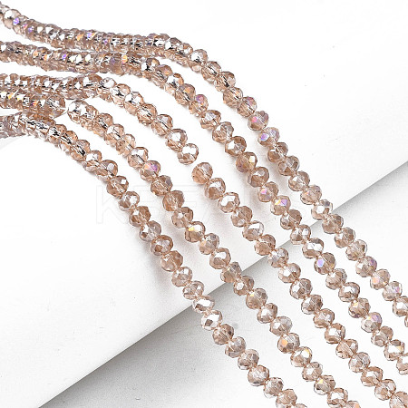 Electroplate Glass Beads Strands LS-EGLA-A034-T4mm-B24-1