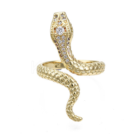 Snake Cuff Ring for Girl Women RJEW-N035-047-NF-1