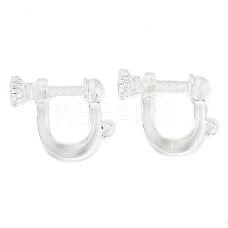 Resin Clip-on Earring Findings LS-X1-FIND-H046-04-1