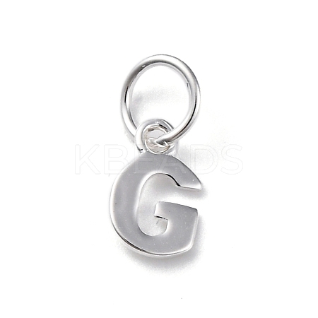 925 Sterling Silver Letter Charms LS-STER-C012-01S-G-1