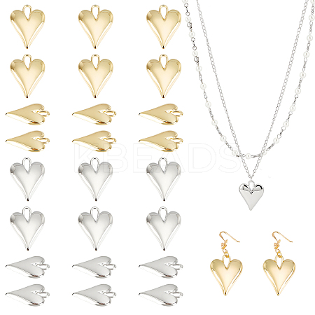 24Pcs 2 Colors Alloy Pendants FIND-CA0004-85-1