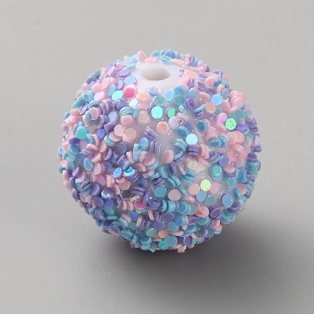 Opaque Acrylic Glitter Beads LS-FIND-CJC0010-111A-21-1