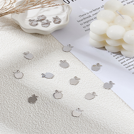 16Pcs 304 Stainless Steel Charms STAS-LP0003-11-1