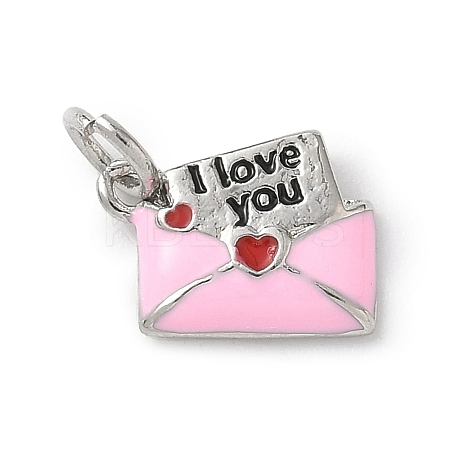 Brass Enamel Charms KK-A273-08P-02-1